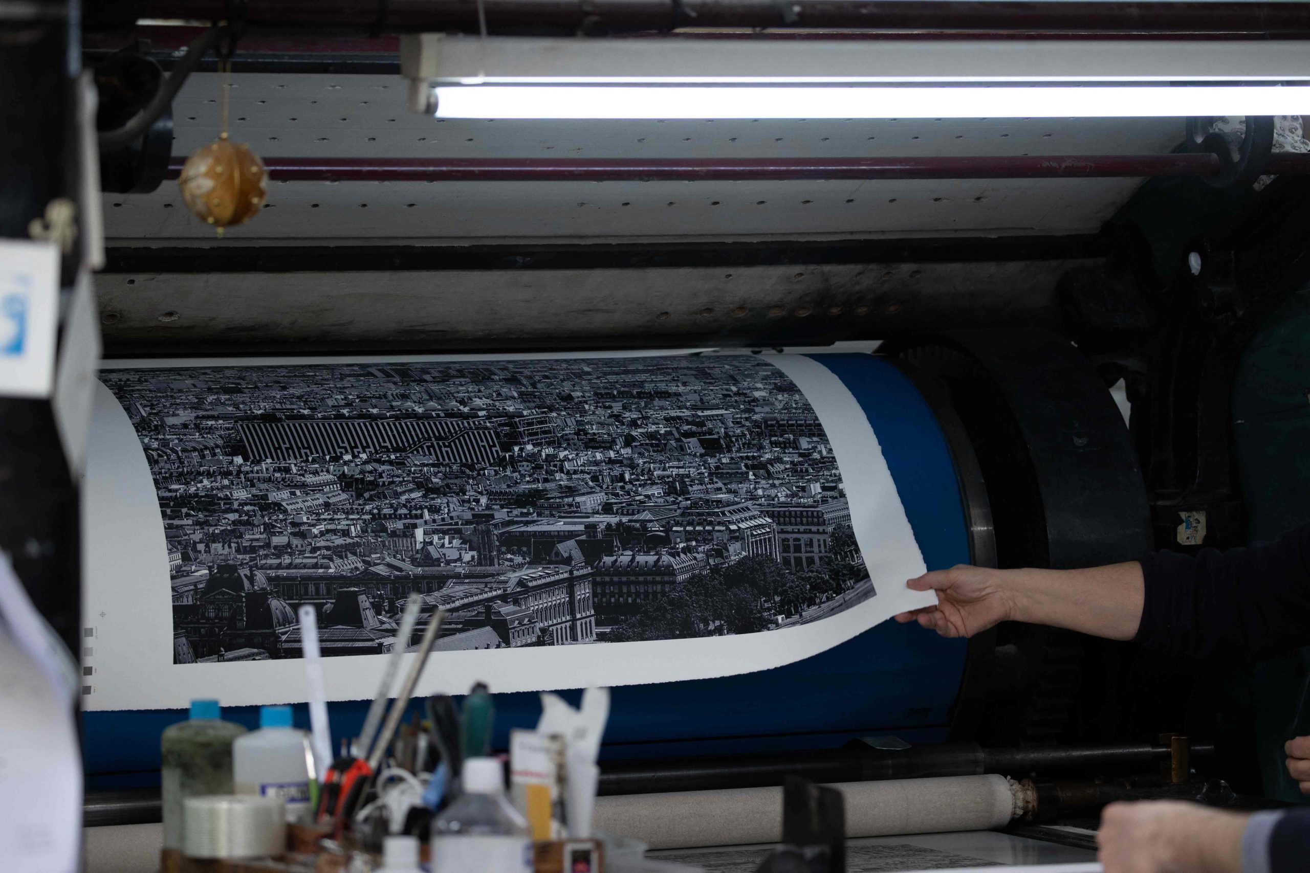 Presse lithographique Idem Paris